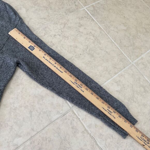 Chico's Tunic  Mock Neck Sweater size M heather gray Cotton Blend Rounded Hem - Picture 13 of 13